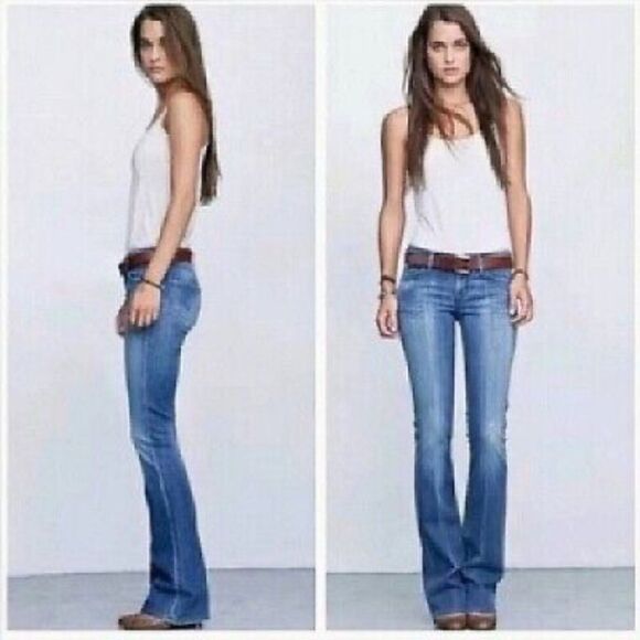 Citizens of Humanity Size 29 Ingrid Stretch Jeans Low Waist Flare - Picture 1 of 9